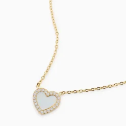 Glittering Heart Pendant Necklace