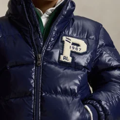 Sale POLO RALPH LAUREN Glossed Hooded Down Puffer Jacket 3-7 Years