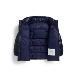 Sale POLO RALPH LAUREN Glossed Hooded Down Puffer Jacket 3-7 Years