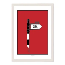 Gra Irish Roadsign Framed Print