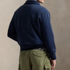 Hot POLO RALPH LAUREN Graphic Quarter-Zip Fleece Sweatshirt