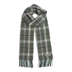 Fashion FOXFORD Green and Mink Lambswool Scarf