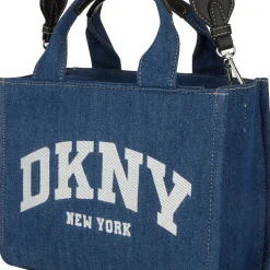 Fashion DKNY Hadlee Logo Denim Small Tote Bag