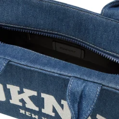 Fashion DKNY Hadlee Logo Denim Small Tote Bag