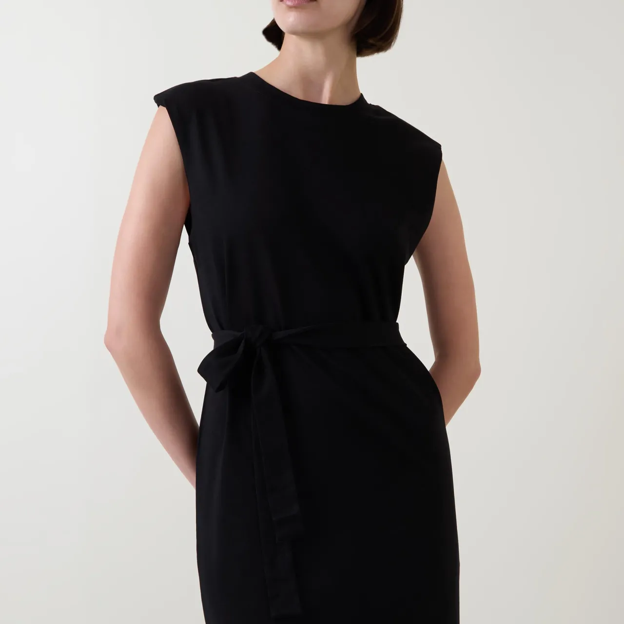 Discount SELECTED FEMME Haley Side Slit Flared Dress