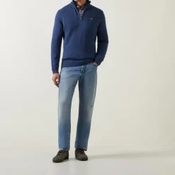 Half-Zip Logo Sweater