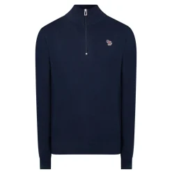 Hot PS PAUL SMITH Half-Zip Zebra Sweater
