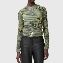 Discount ALLSAINTS Hanako Botanical Mesh Top