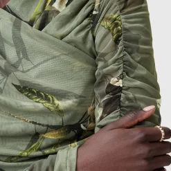 Discount ALLSAINTS Hanako Botanical Mesh Top