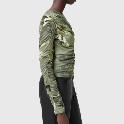 Discount ALLSAINTS Hanako Botanical Mesh Top