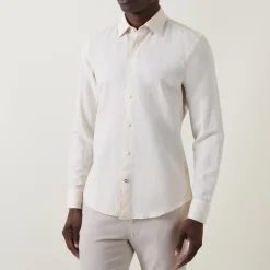 Fashion BOSS Hank Contrast Trim Single Cuff Shirt