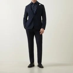 Hot BOSS Hanry Seersucker Single-Breasted Blazer