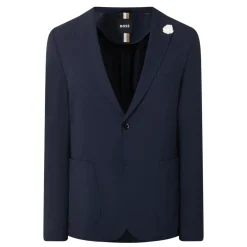Hanry Seersucker Single-Breasted Blazer