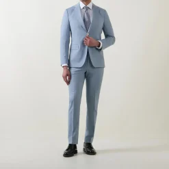 Clearance BOSS Hanry Single-Breasted Micro Pattern Suit Jacket