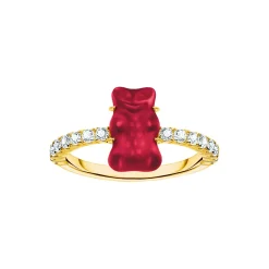 Fashion THOMAS SABO Haribo Red Goldbear Ring