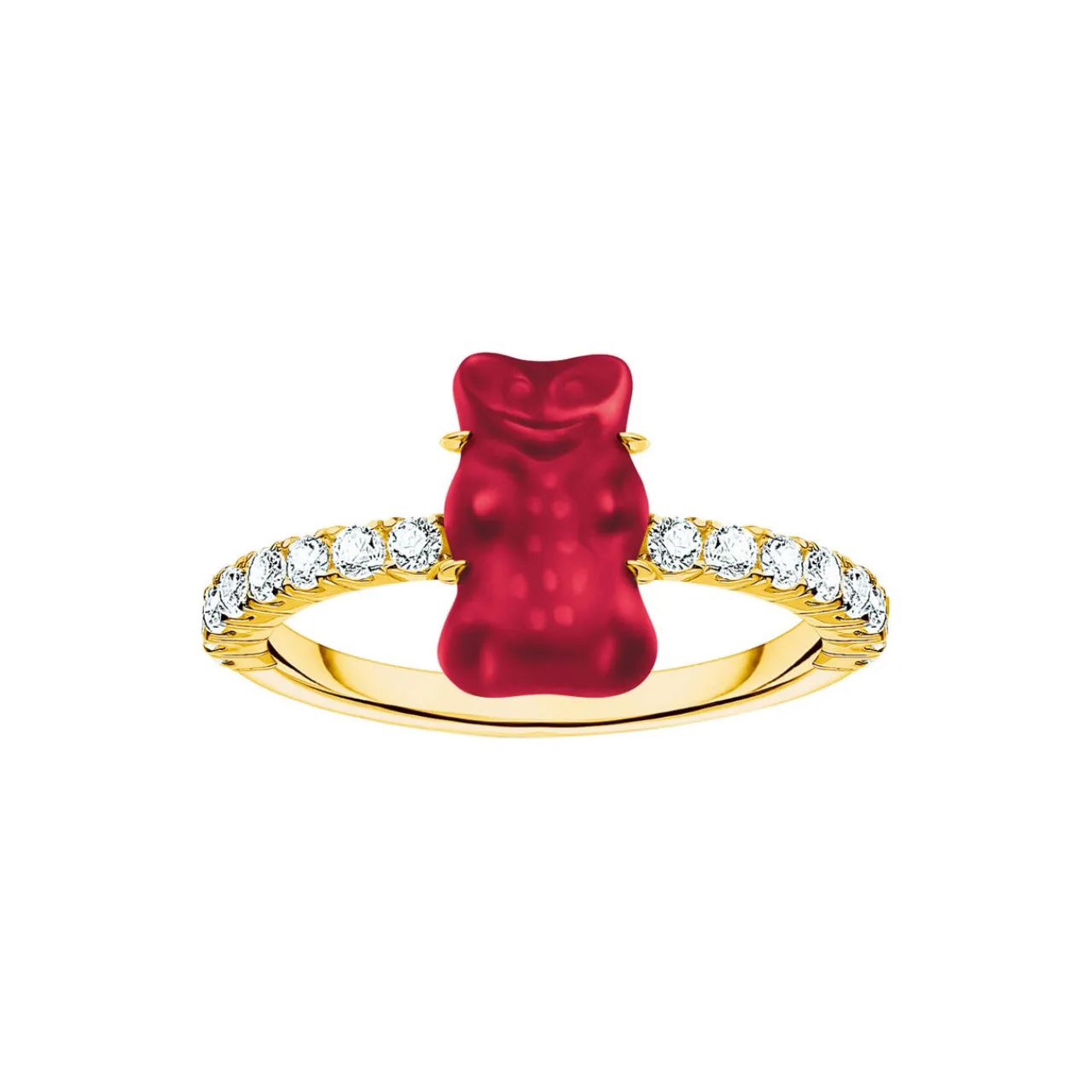 Fashion THOMAS SABO Haribo Red Goldbear Ring