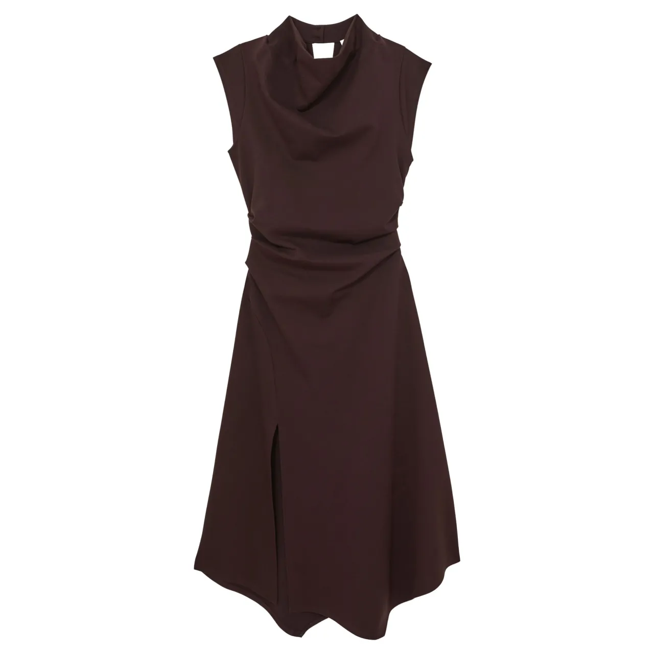 Online REISS Harlan Draped Asymmetric Flared Dress