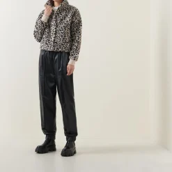 Sale BARBOUR INTERNATIONAL Harley Leopard Fleece Jacket