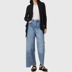 New ALLSAINTS Harper Draped Open-Front Cardigan