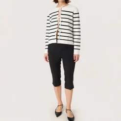 Haven Striped Tie Front Cardigan