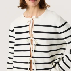 Haven Striped Tie Front Cardigan