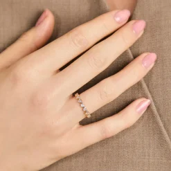 Heart Bezel Band Ring