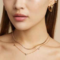 Fashion ASTRID & MIYU Heart Charm Necklace