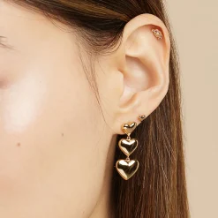 Best ASTRID & MIYU Heart Drop Stud Earrings