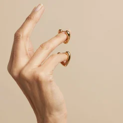 Sale ASTRID & MIYU Heart Open Hoop Earrings