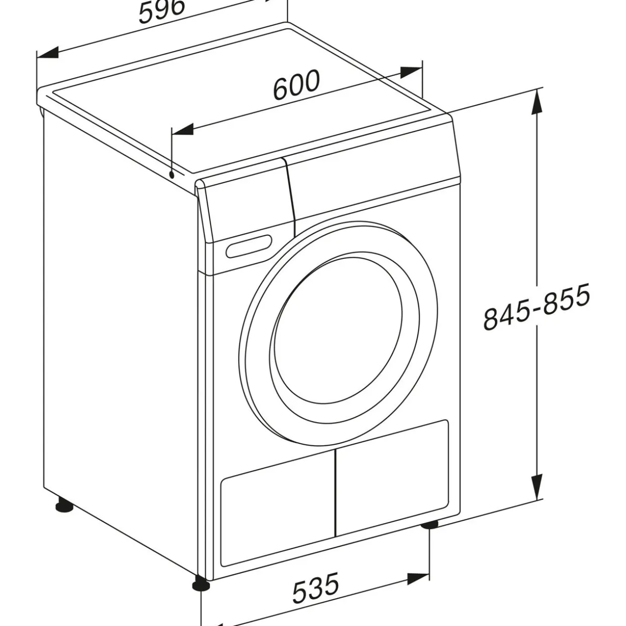 Heat Pump Tumble Dryer 8kg White