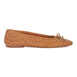 Fashion DUNE LONDON Heat Woven Bow Ballet Flats