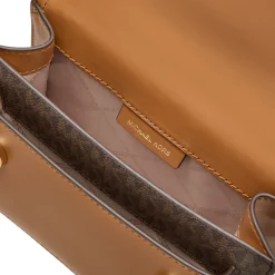 Heather Logo Canvas Shoulder Bag