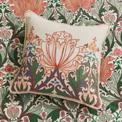 Helena Cushion Peach/Teal