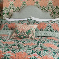 Helena Cushion Peach/Teal