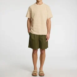 Sale SELECTED HOMME Heli Seersucker Striped T-Shirt
