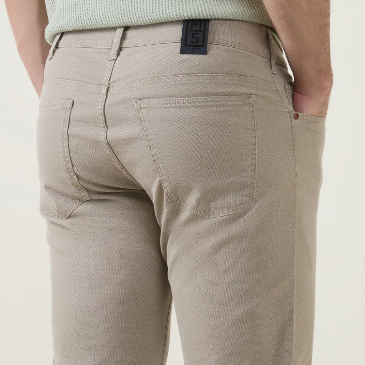 High Performance Micro Structure Slim Leg Chinos