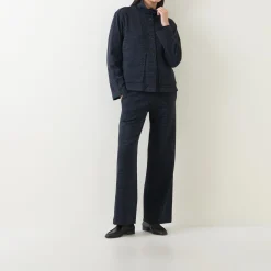 High-Rise Check Wide Leg Trousers