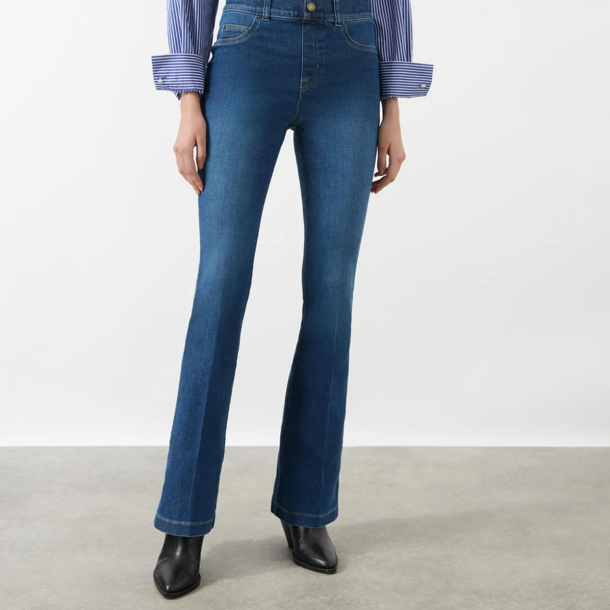 High-Rise Flared Jeans