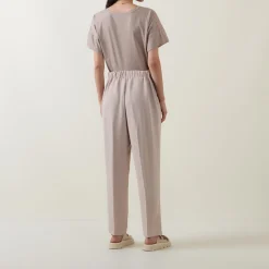 New JOSEPH RIBKOFF High-Rise Pleated Straight Leg Trousers