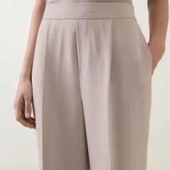 New JOSEPH RIBKOFF High-Rise Pleated Straight Leg Trousers