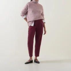 High-Rise Tapered Trousers