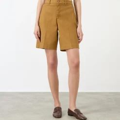 High-Rise Twill Shorts