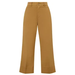 High-Rise Wide Leg Cropped Trousers