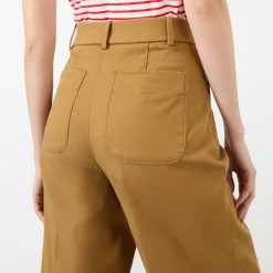 High-Rise Wide Leg Cropped Trousers
