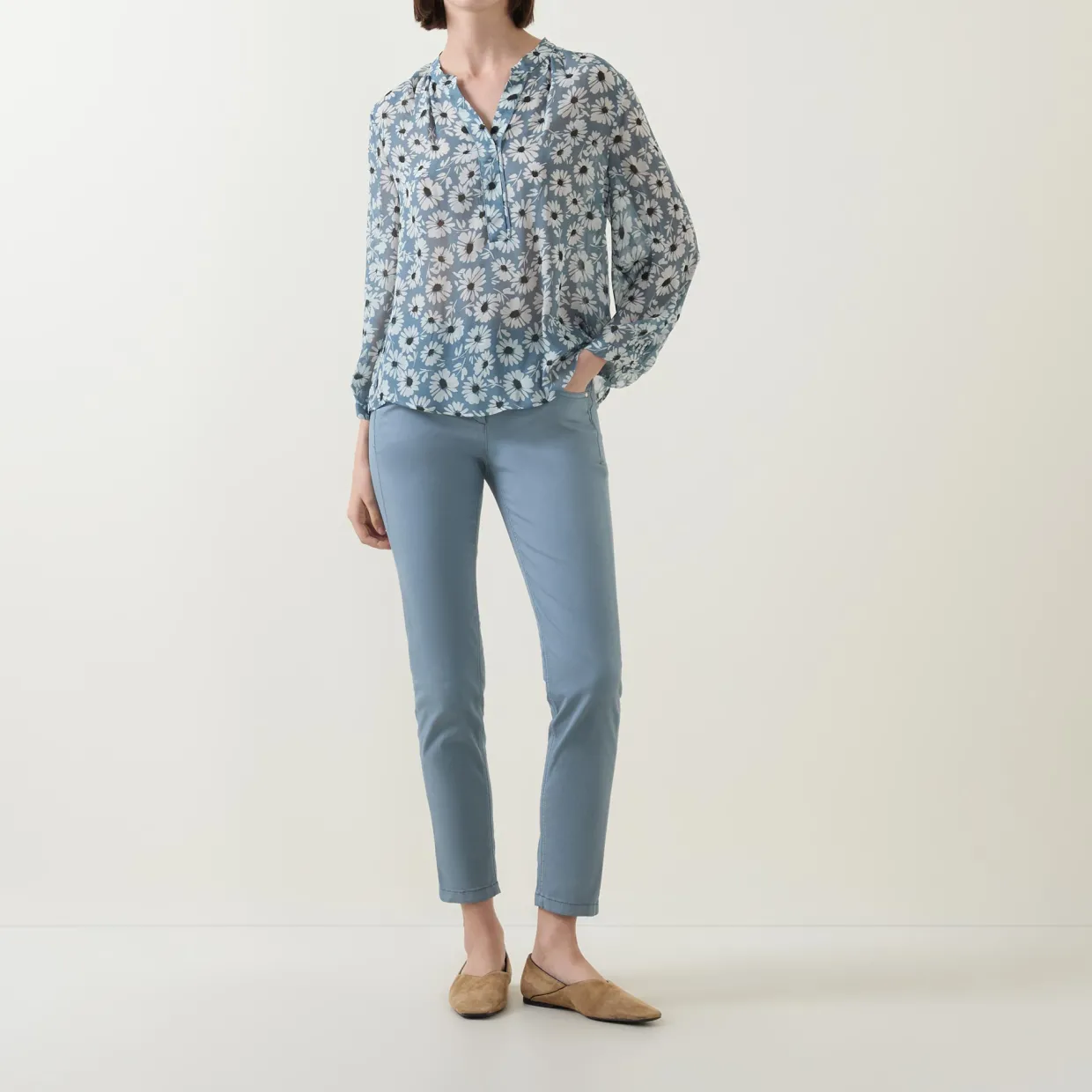 High-Stretch Straight Leg Jeans