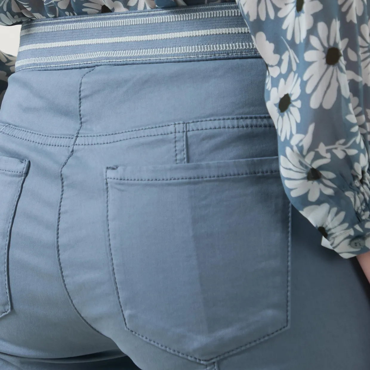 High-Stretch Straight Leg Jeans