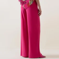 Online JOSEPH RIBKOFF High-Waisted Knitted Wide-Leg Trousers