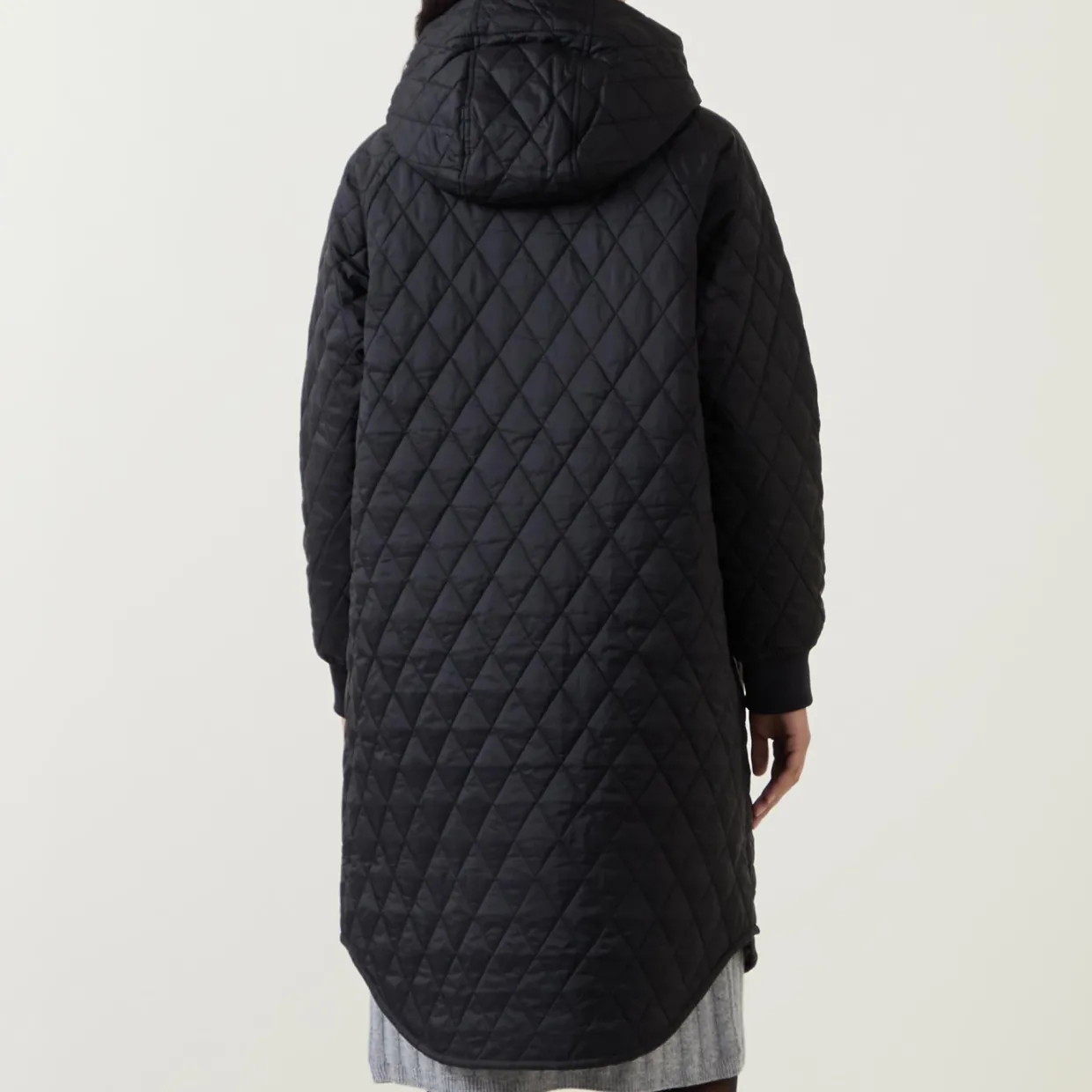 Hilary Quilted Long Jacket