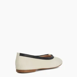 Hot DUNE LONDON Honestly Monogrammed Logo Trim Ballet Flats