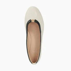 Hot DUNE LONDON Honestly Monogrammed Logo Trim Ballet Flats